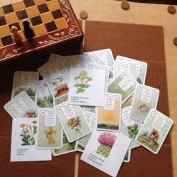 Lenormandkarten – drei Pflanzenkarten - Schachspiel